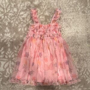 Disney Pink Butterfly Kids Casual Dress